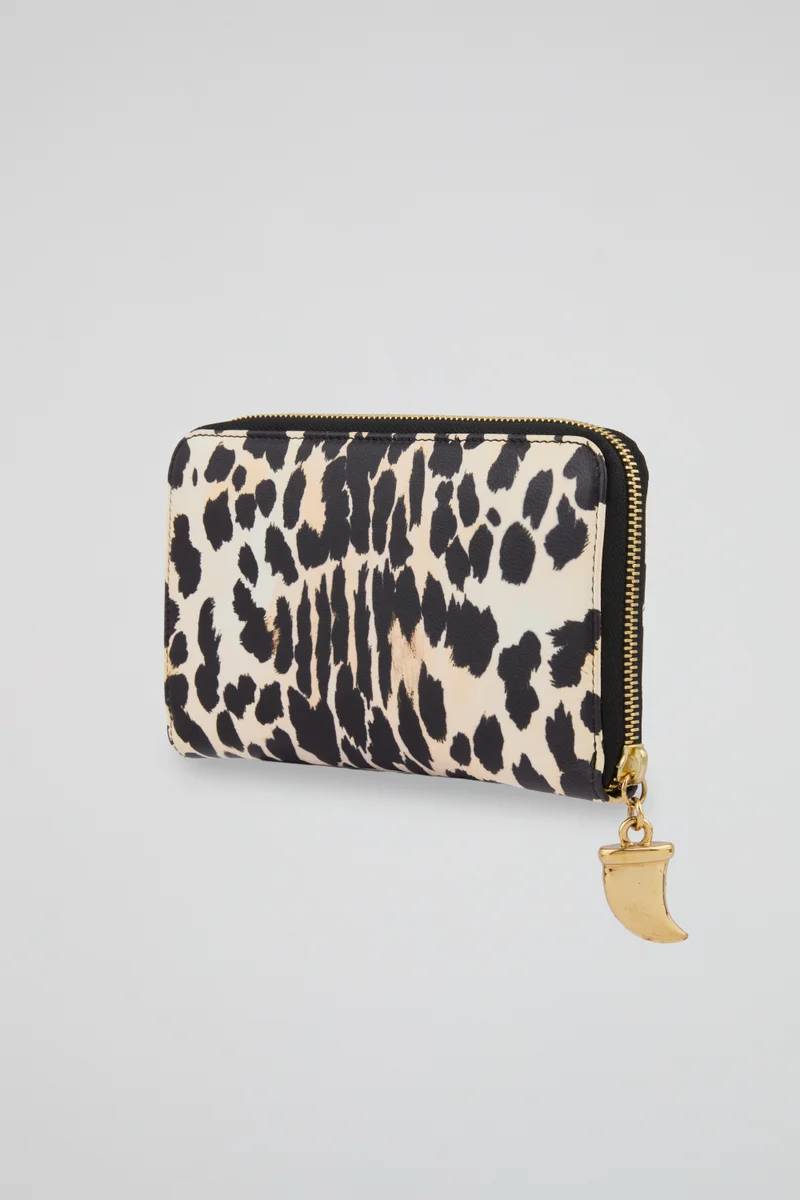 Roberto Cavalli  Roberto Cavalli Animal Print Zip-Around Wallet for Women | Best Price UAE