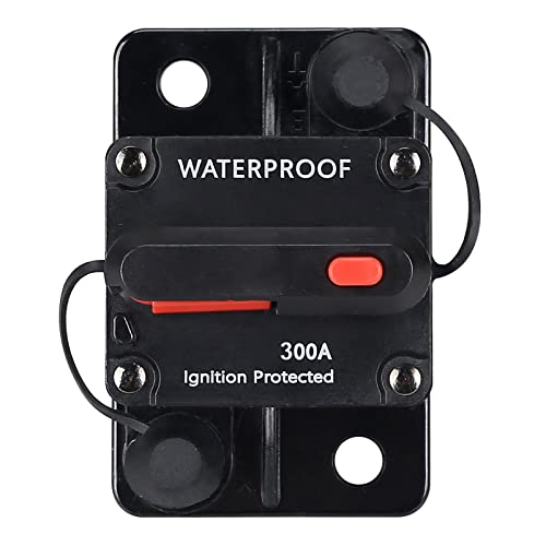 N.C 300 Amp Waterproof Circuit Breakerwith Manual Reset12V48V DC for Car Marine Trolling Motors Boat ATV Manual Power Protect for Audio System Fuse - Image 1