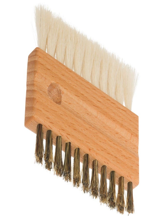 Redecker Goat Hair and Boar Bristle Keyboard Brush, Set of 2, Slim Dual-Sided Brush Cleans Screens and Between Keys, 3-inches, Made in Germany - Image 2