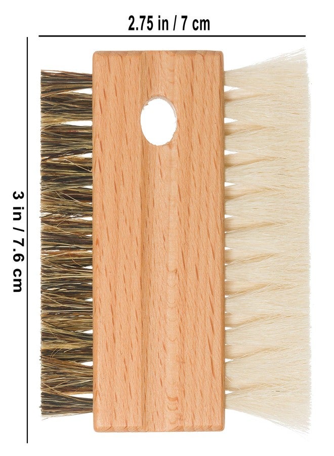 Redecker Goat Hair and Boar Bristle Keyboard Brush, Set of 2, Slim Dual-Sided Brush Cleans Screens and Between Keys, 3-inches, Made in Germany - Image 3