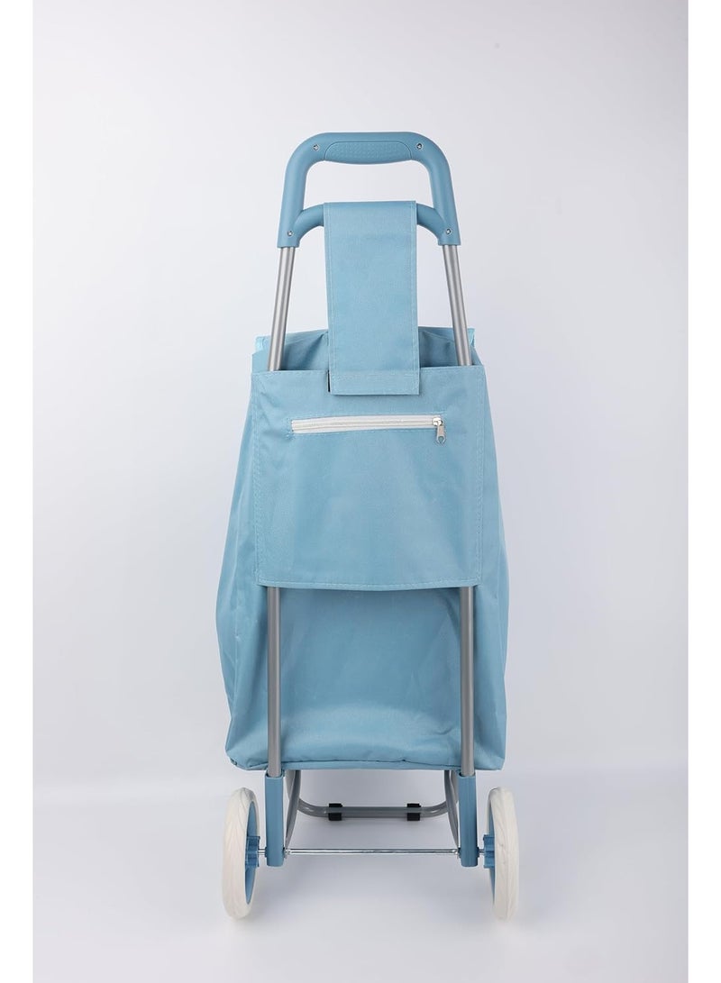 Home Dwell عربة تسوق بعجلتين - زرقاء - Image 4