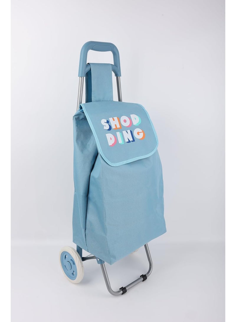 Home Dwell عربة تسوق بعجلتين - زرقاء - Image 3