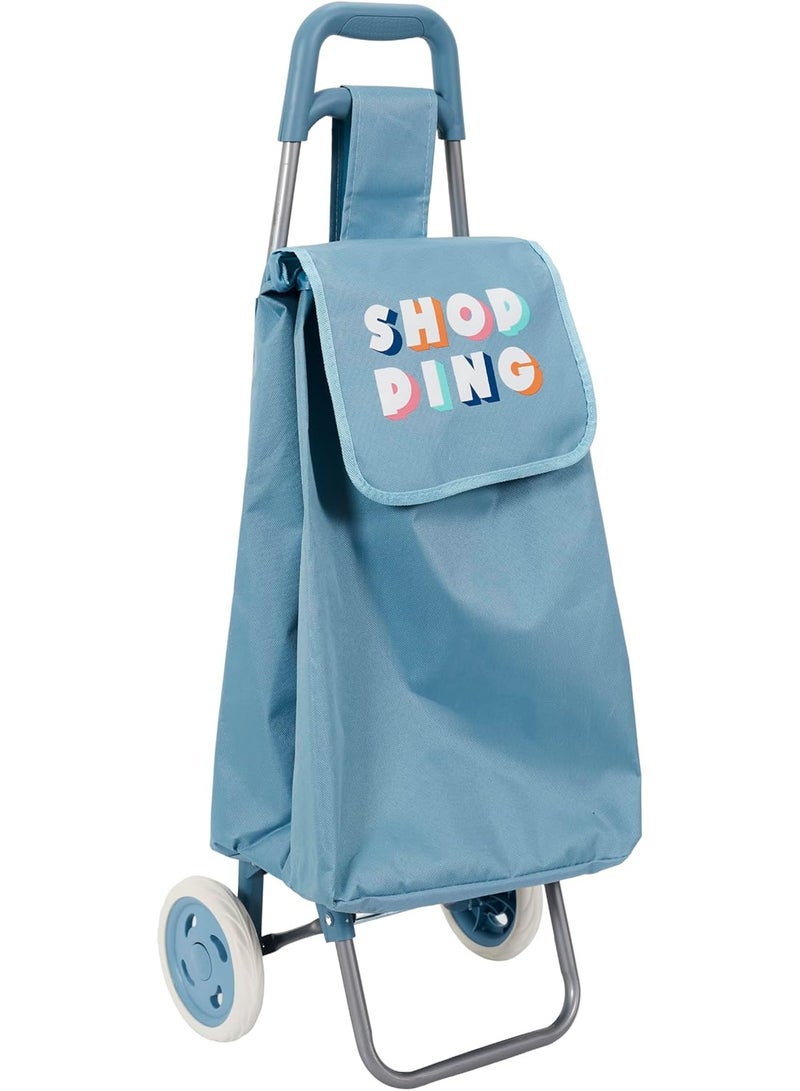 Home Dwell عربة تسوق بعجلتين - زرقاء - Image 1