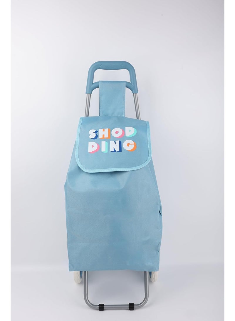 Home Dwell عربة تسوق بعجلتين - زرقاء - Image 2