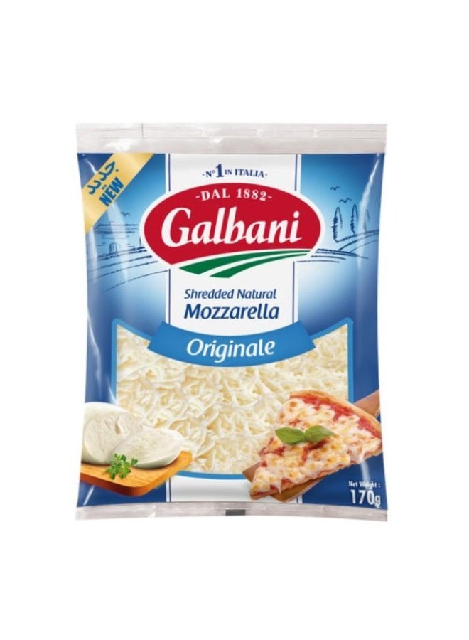 Shredded Mozzarella Cheese, Natural - 170g, Saudi Arabia