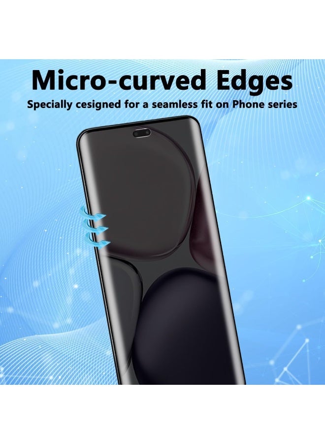 Muzz Privacy Screen Protector for Honor X9C, 9H Hardness, Anti-Spy, Ceramic Flexible Glass, Easy Installation, 1 Pack - Image 5
