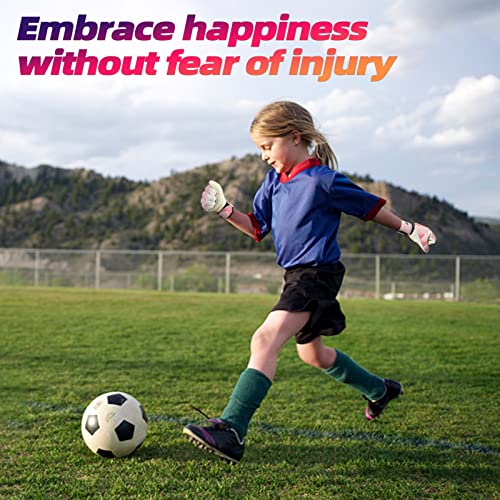 Sportout Kids Goalkeeper Gloves, Soccer Goalie Gloves with Double Wrist Protection and Non-Slip Wear Resistant Latex Material to Prevent Injuries - Image 5