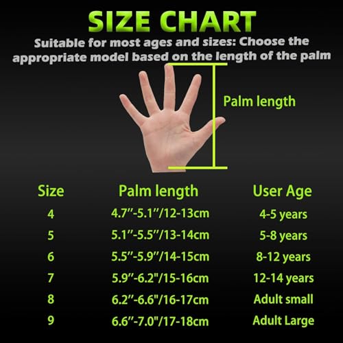 Sportout Kids Goalkeeper Gloves, Soccer Goalie Gloves with Double Wrist Protection and Non-Slip Wear Resistant Latex Material to Prevent Injuries - Image 4