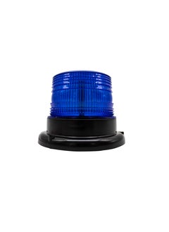 Small Round Blue Strobe Light – High-Intensity LED Emergency Warning Light, Compact Size, Flashing Light for Emergency Vehicles, Trucks, Construction Sites, Waterproof, Durable, Easy to Install