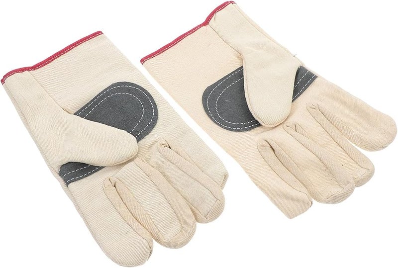 Thickened Protective Work Gloves Canvas Wear Resistant Safety for Construction Cleaning Industrial - Image 1