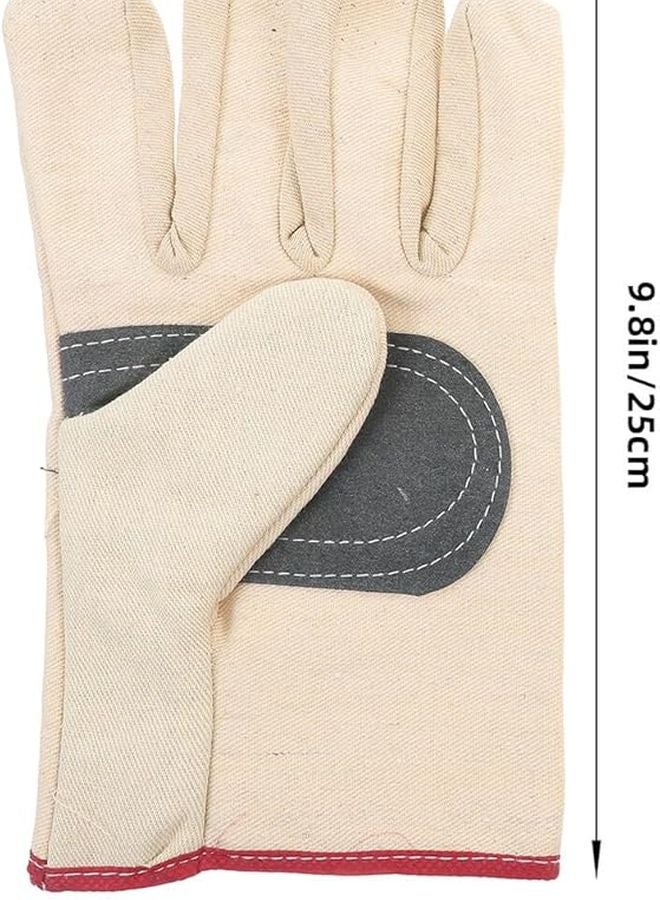 Thickened Protective Work Gloves Canvas Wear Resistant Safety for Construction Cleaning Industrial - Image 3