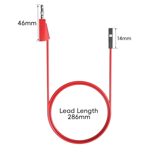 Goupchn Stackable Banana Plug to Breadboard Female Jumper Wires Soft Flexible Silicone Test Leads for Electrical Testing - Image 2