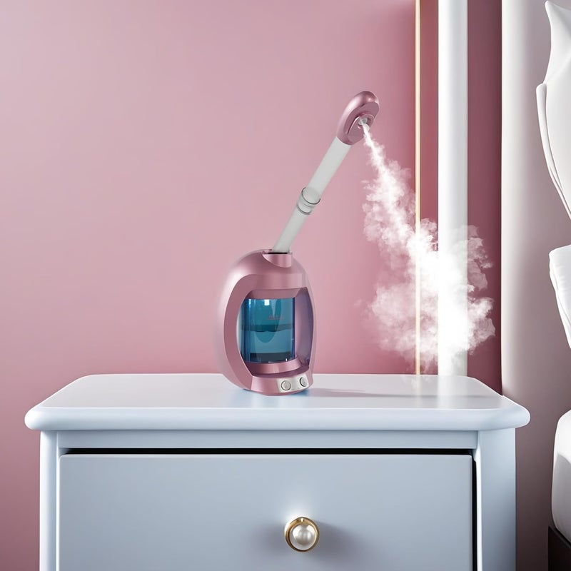 Asiakarn Pink Nano Ionic Facial Steamer For Deep Facial Cleansing Hair Steamer Professional Facial Steamer Facial Steamers For Facial Spa At Home - Image 5