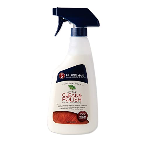 Guardsman Anytime Clean & Polish Wood Cleaner & Furniture Polish for Cabinets, Tables, and Other Wood Surfaces, Spray Bottle, Woodland Fresh, 16 Fluid Ounces - Image 3