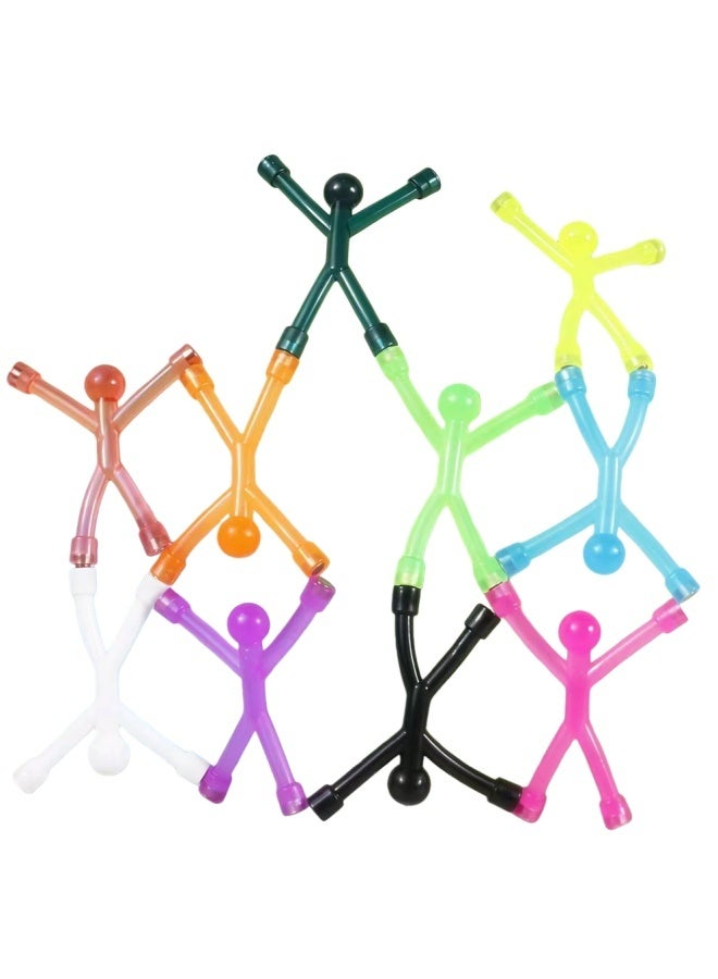 STRESSless LIFE 10Pcs Stackable Refrigerator Fidget Magnets Strong Flexible Opaque Fun Toy Characters For Office Desk Locker Classroom Kitchen Whiteboard Multi-Use Decor - Image 3