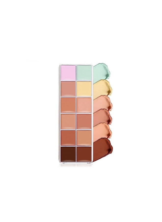 VERONNI Cream Concealer Palette, 12 Colors Makeup Contour Face Contouring Cream Palette, Full Coverage Camouflage Base Foundation Makeup Palette, Professional Daily Makeup - pzsku/ZB391B1302BDAC1508A5DZ/45/_/1728373489/cba66d2a-c6fa-417d-977a-5f8adecd1331