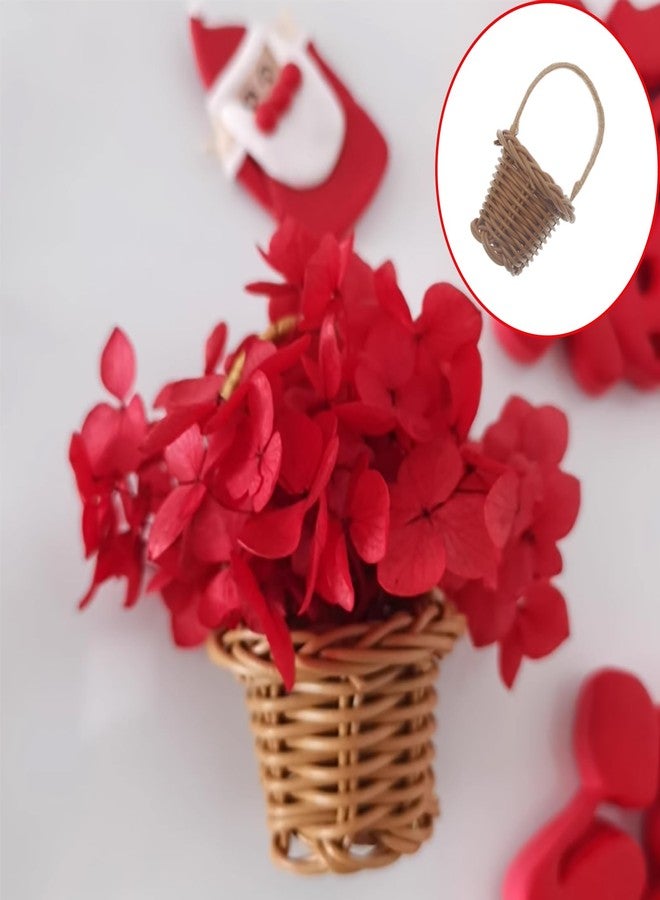 OZXNO مجموعة من 6 سلال منسوجة صغيرة من الخيزران بمقابض، مثالية لحفلات الزفاف، هدايا تذكارية، وديكورات يدوية. - Image 3