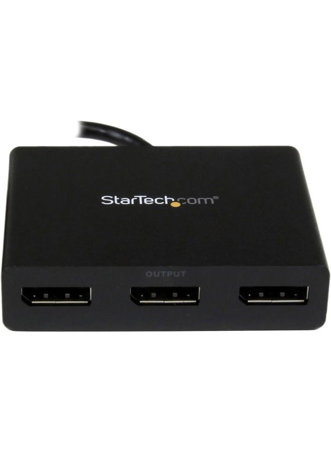 StarTech .com 3-Port DisplayPort 1.2 Splitter, DisplayPort to 3x DP Multi-Monitor Adapter, Dual 4K 30Hz and 1080p 60Hz Computer MST Hub, Windows Only (MSTDP123DP) - Image 2