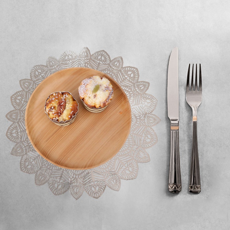 2Pcs Hollow-out Placemat Heat Insulation Mat Table Decor - Image 4