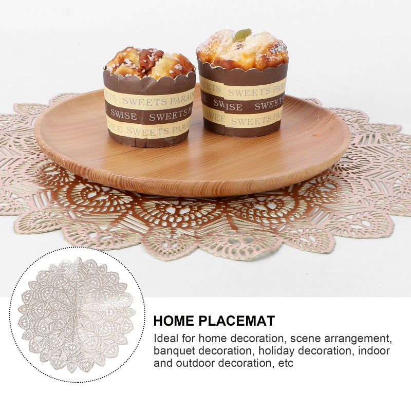 2Pcs Hollow-out Placemat Heat Insulation Mat Table Decor - Image 5