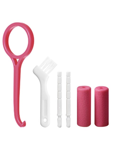 Aligner Removal Tool Set with 2 Chewies, 1 Removal Tool, and 1 Brush for Aligner Wearers (Pink)