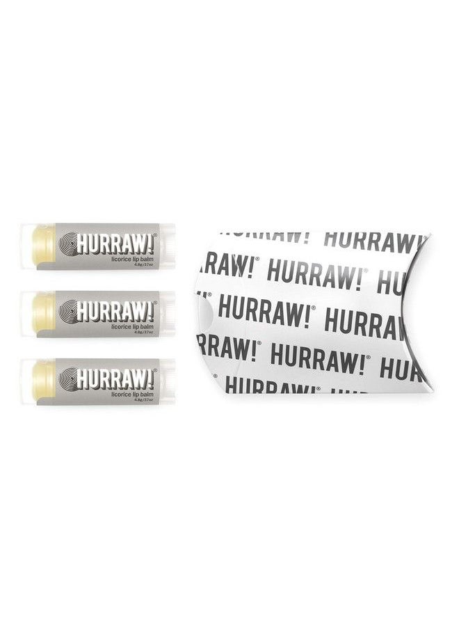 Hurraw! Licorice Lip Balm 3 Pack: Organic Certified Vegan Cruelty and Gluten Free NonGMO 100% Natural Ingredients Bee Shea Soy and Palm Free Made in USA  - Image 3