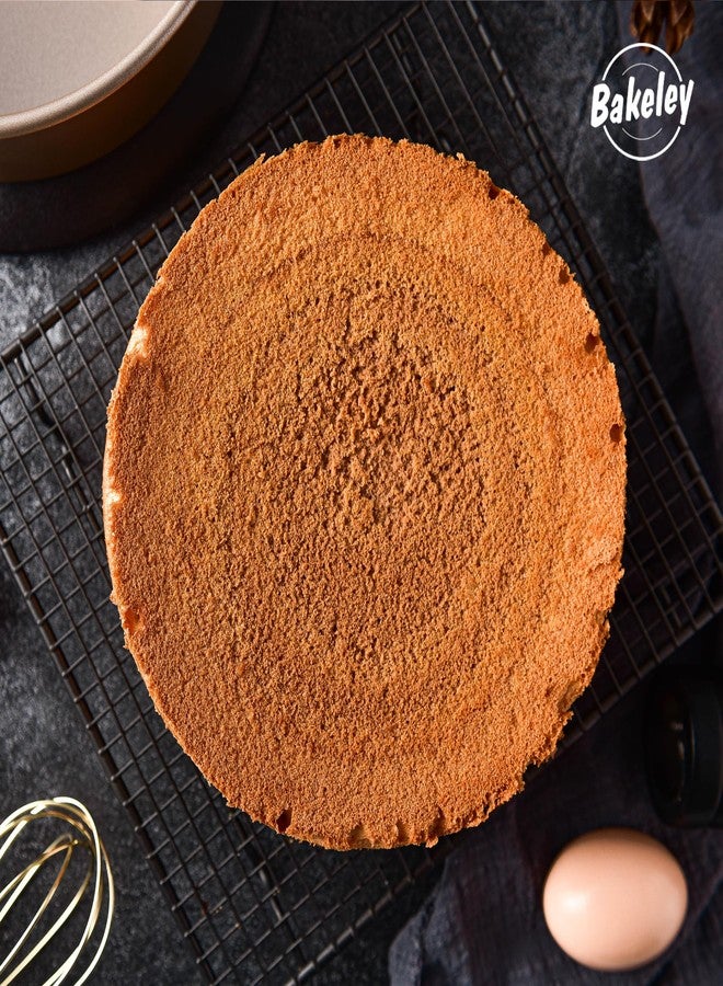 Bakeley Round Cake Pan, Nonstick 8-Inch with Removable Loose Bottom Chiffon Bakeware (Champagne Gold) - Image 3