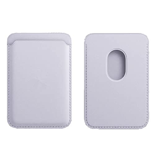Captese Faux Leather Unisex MagIT Wallet Pouch, Card Holder, Compatible with MagSafe/PixelSnap, for iPhone 17/16/15/14/13/12/Pixel 10 Series (Lavender Gray) - Image 1