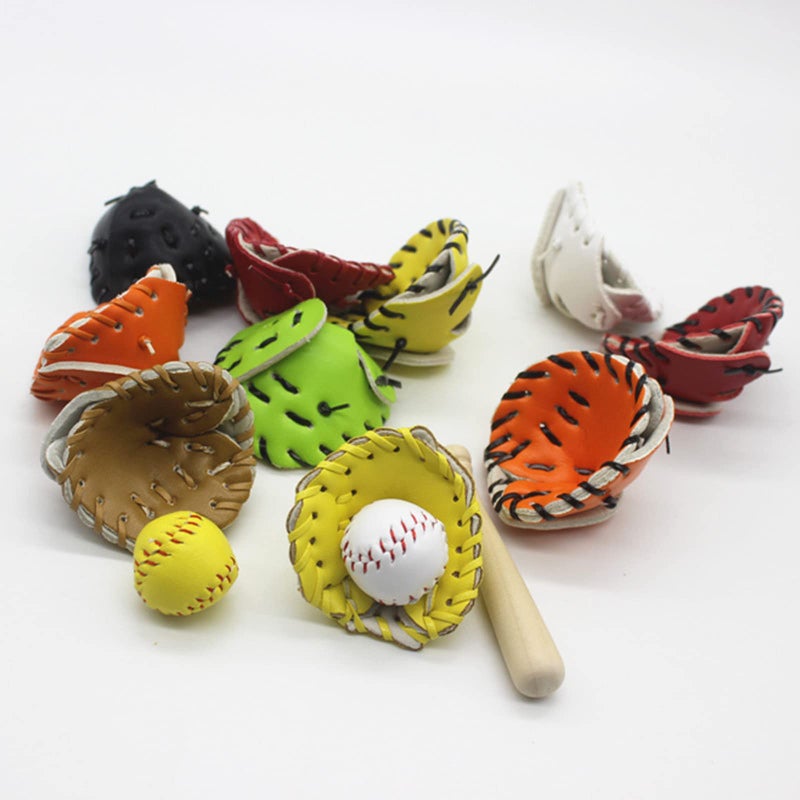 White Newborn Photography Props Set 3 Piece Baseball Bat And Glove For Studio Home Creative Shots - Image 4