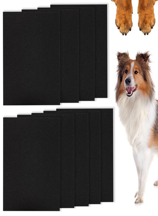 Niuohoy 9 Pcs Dog Nail File Scratcher Self-Adhesive Replacement Sandpaper for Dog Scratch Pad Nail Files for Pet Manicure & Pedicure, Litter Box, Furniture or Any Flat Surface (9.2''x11.2'') - Image 1