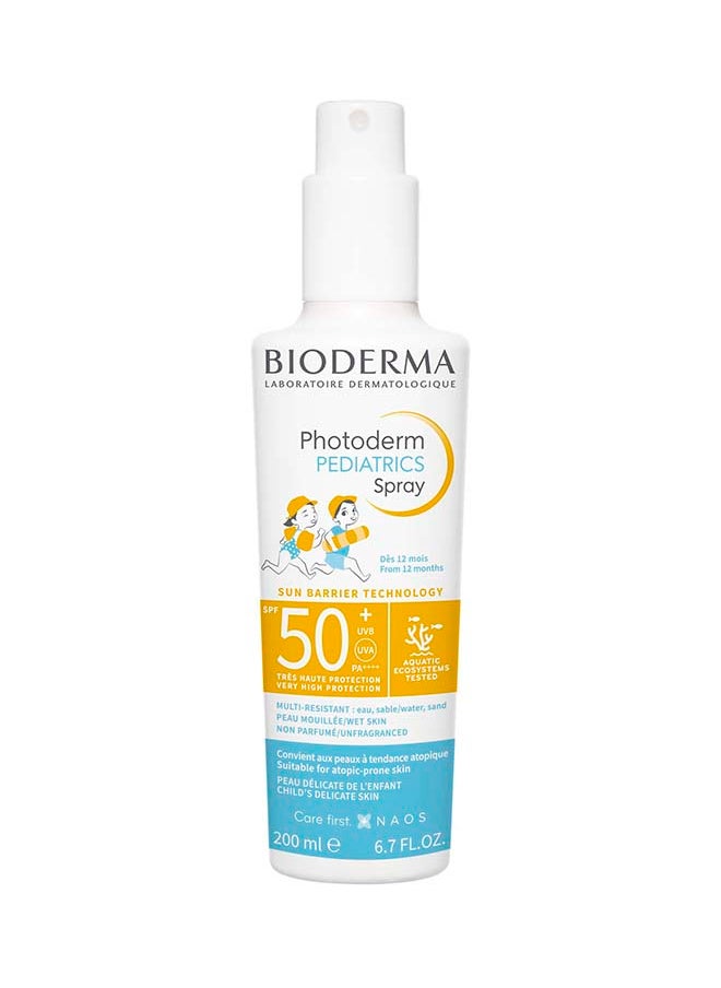 Bioderma Photoderm Pediatrics Spray Spf50+ Sunscreen Baby And Children Skin 200Ml  - Image 1