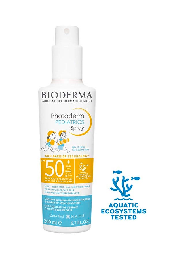 Bioderma Photoderm Pediatrics Spray Spf50+ Sunscreen Baby And Children Skin 200Ml  - Image 2