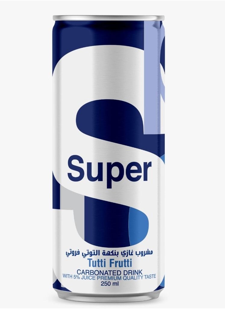 Super - Super Tutti Frutti Carbonated Drink 250ml - Image 1