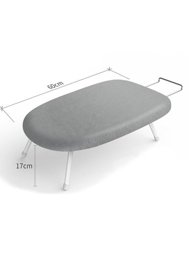 HOMESTAR Portable Household Tabletop Ironing Board with Folding Legs Solid Steam Iron Rest For Home Dorm Grey - Image 3