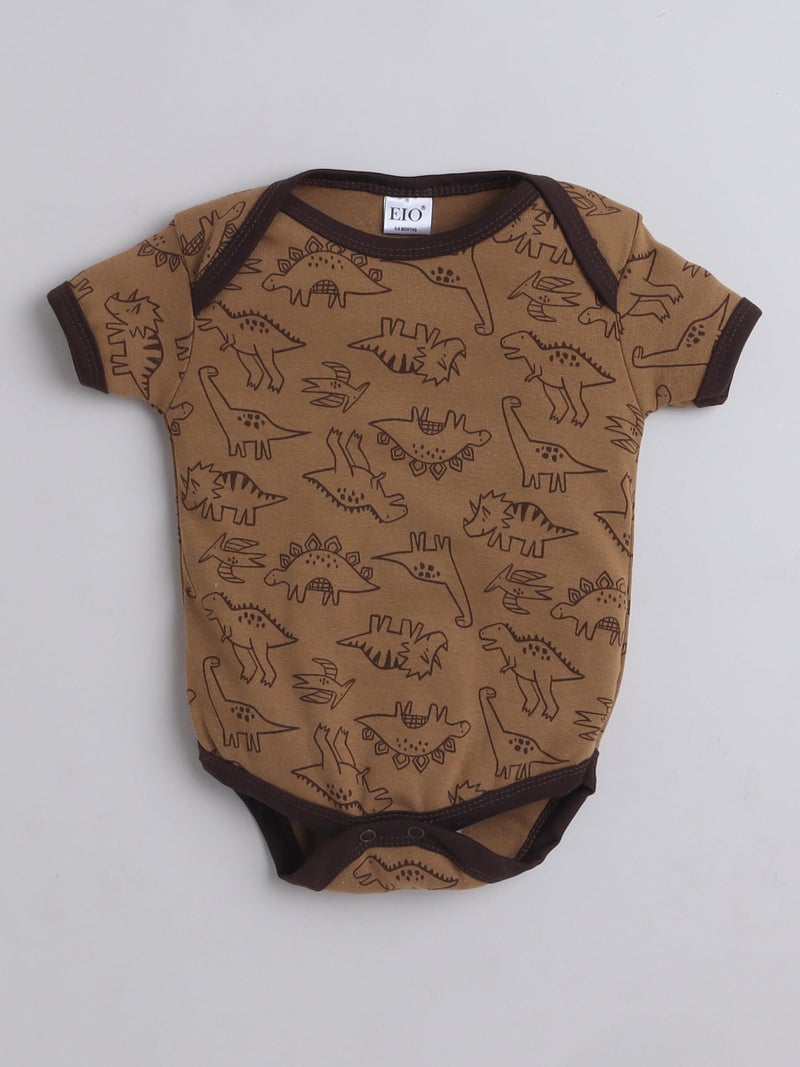 EIO Newborn Baby Cotton Romper Sleepsuit | Half Sleeve Jumpsuit Bodysuit for Boys & Girls | Soft Breathable Baby Clothes Combo Pack - Image 3