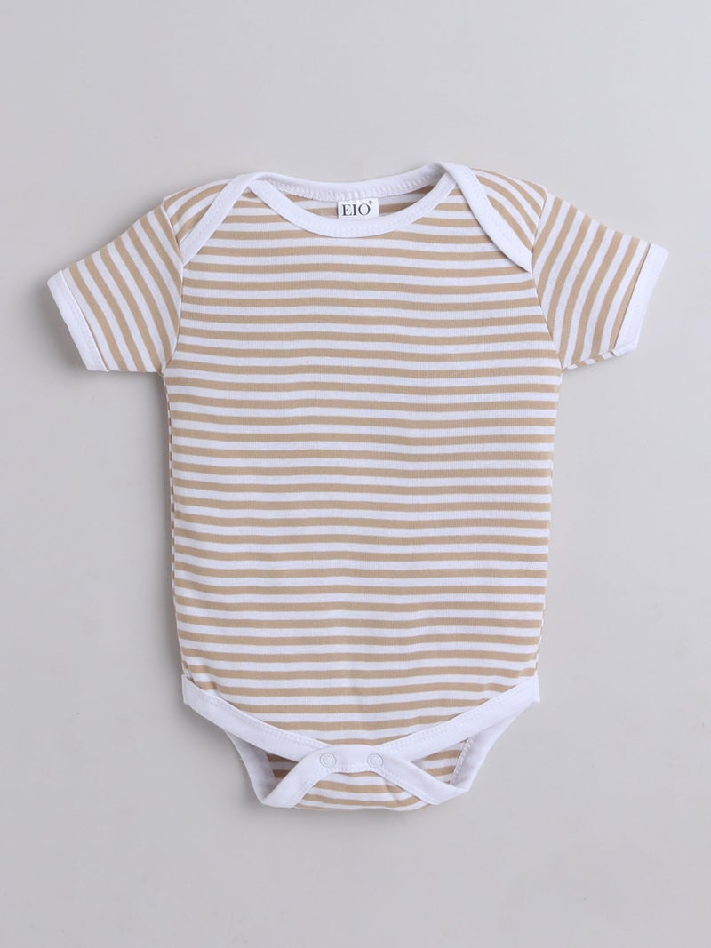 EIO Newborn Baby Cotton Romper Sleepsuit | Half Sleeve Jumpsuit Bodysuit for Boys & Girls | Soft Breathable Baby Clothes Combo Pack - Image 5