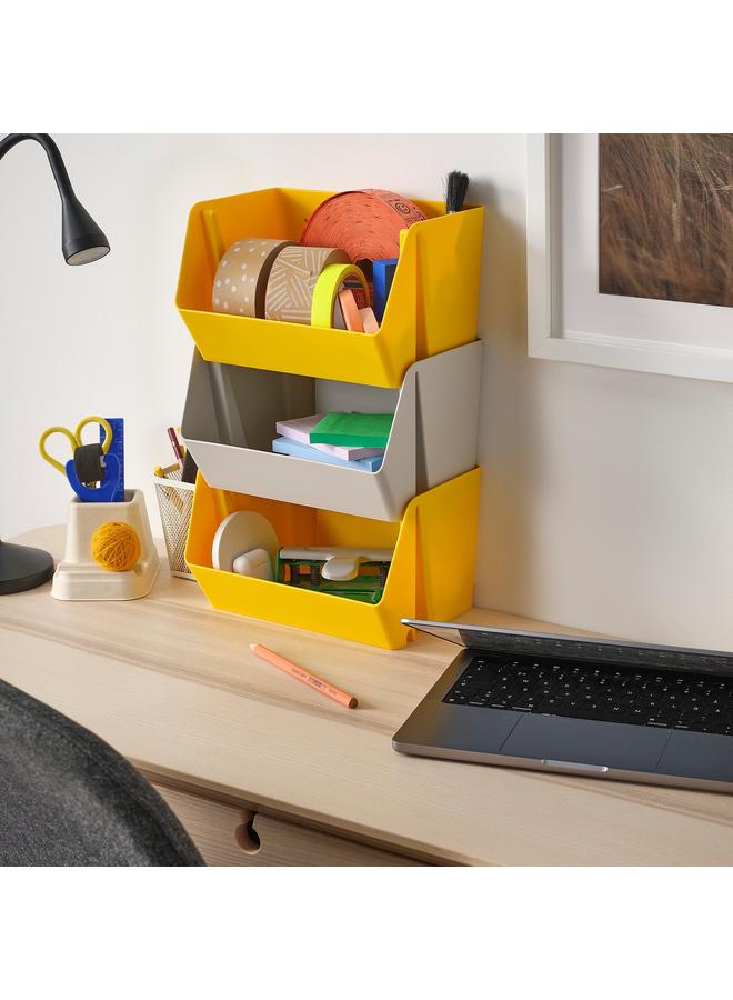 Zaboon Organiser For Desk/Wall, Bright Yellow, 25X18X15 Cm - Image 3