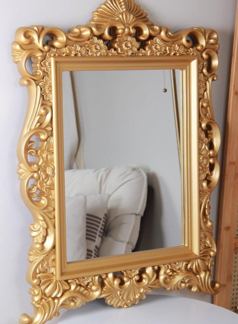 A wall mirror with a unique and luxurious design  - Image 1