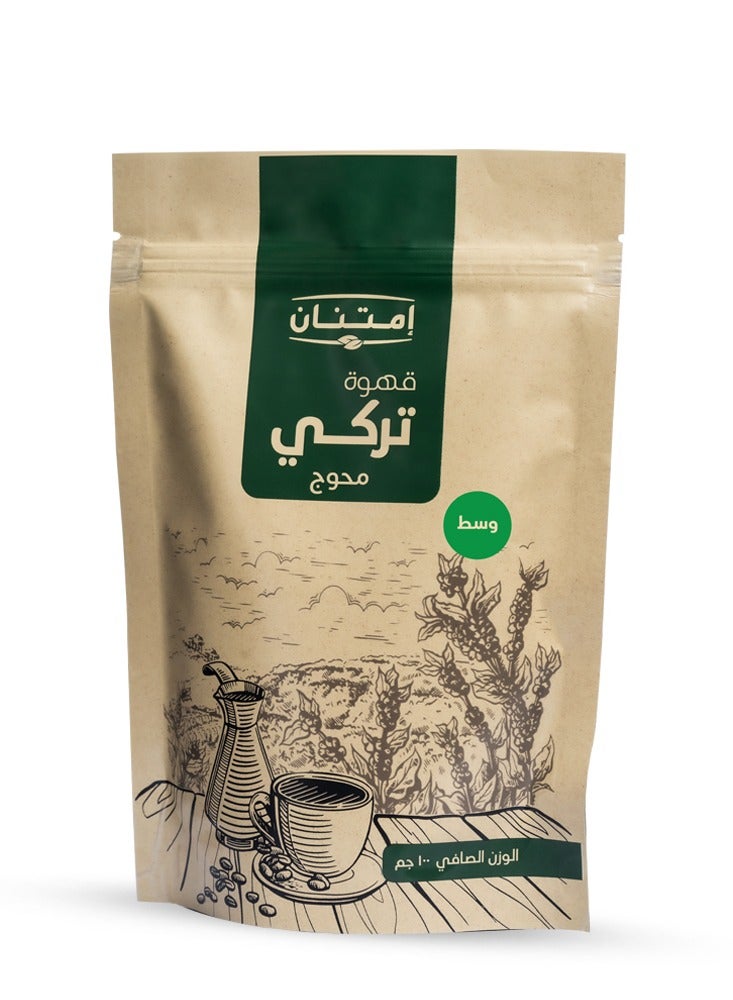 امتنان قهوه تركى محوج وسط 100 جرام