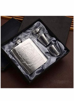 HomarKet Set Portable Luxury Stainless Steel Hip Flask 7oz Wine Bottle Pocket with Funnel and Glass  - Image 2