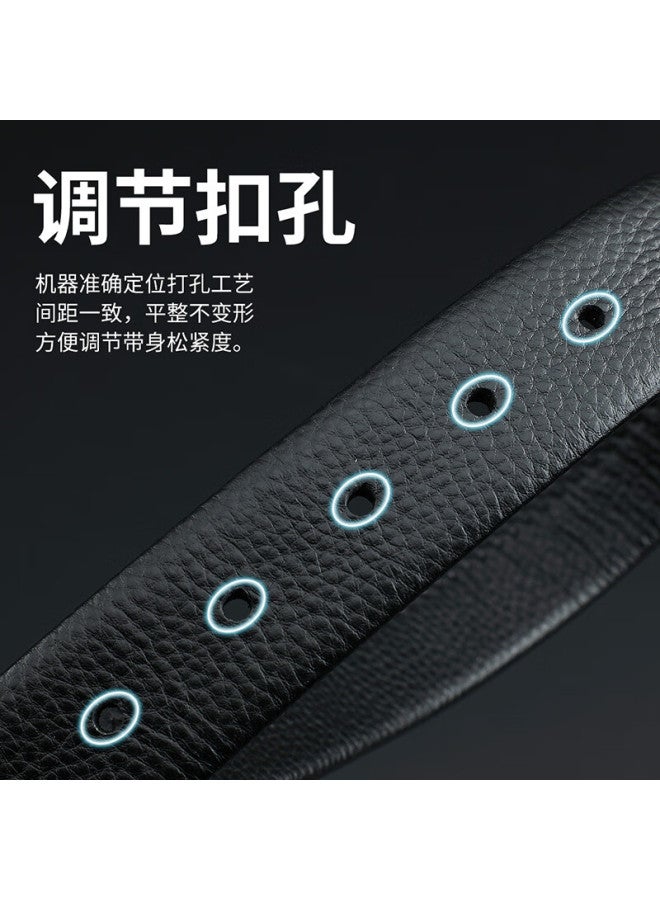 Crocodile New Year Gift, Top-grain Leather Youth Belt With Pin Buckle, Fashionable Men's Waistband, Birthday Present For Me - Image 3