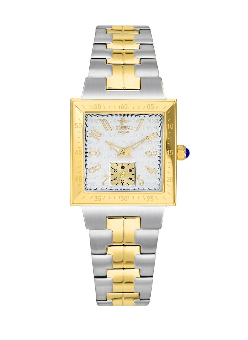 Jovial Women's Fashion metal band watch, 32mm, White  - Image 1