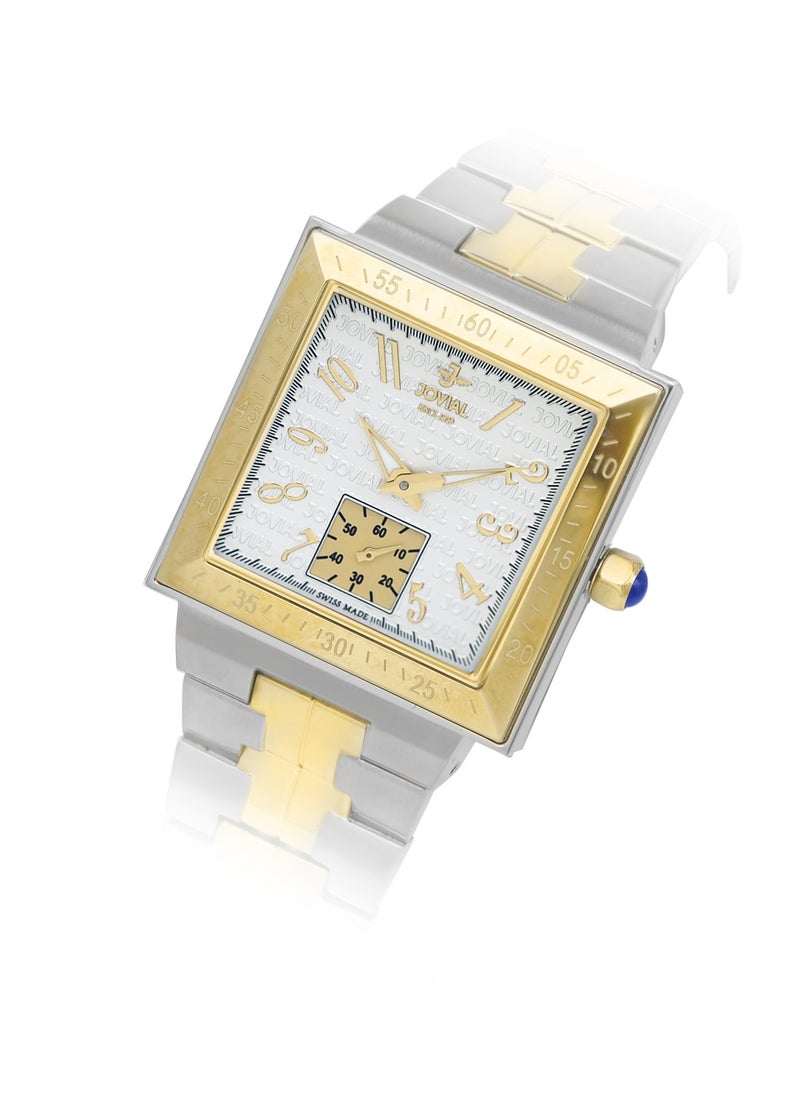 Jovial Women's Fashion metal band watch, 32mm, White  - Image 2