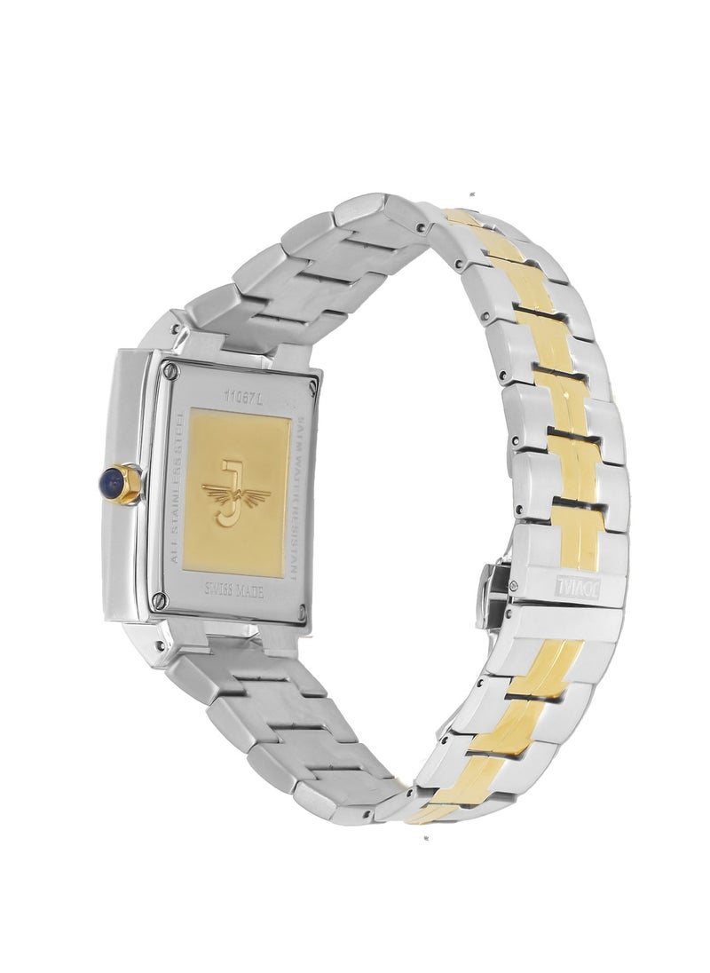 Jovial Women's Fashion metal band watch, 32mm, White  - Image 3