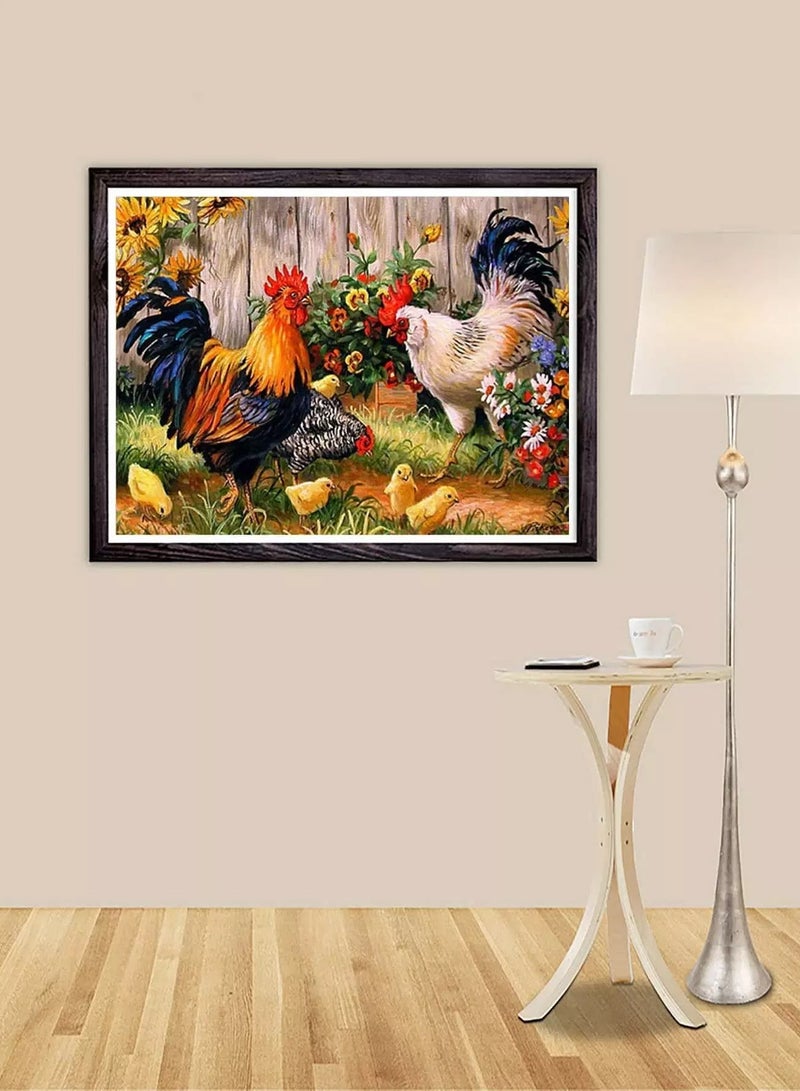 Chicken Print DIY Diamond Painting Without Frame - Image 4