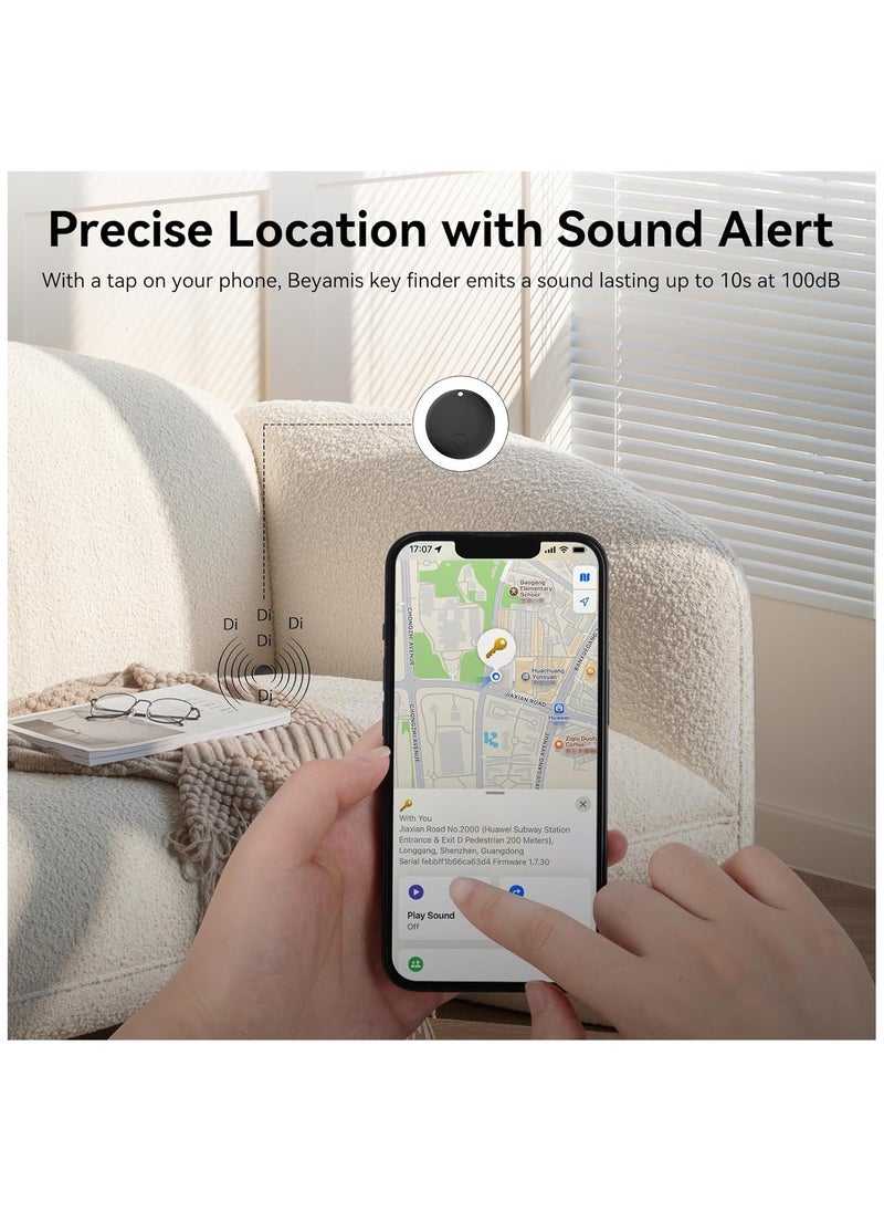 2 Packs Bluetooth Tracker, Smart Tag Locator Tracking Device, Keys Finder and Item Locator,Air Tracker Item Finders with Find My(iOS Only) Track Your Keys,Wallet,Luggage,Pets and Bag