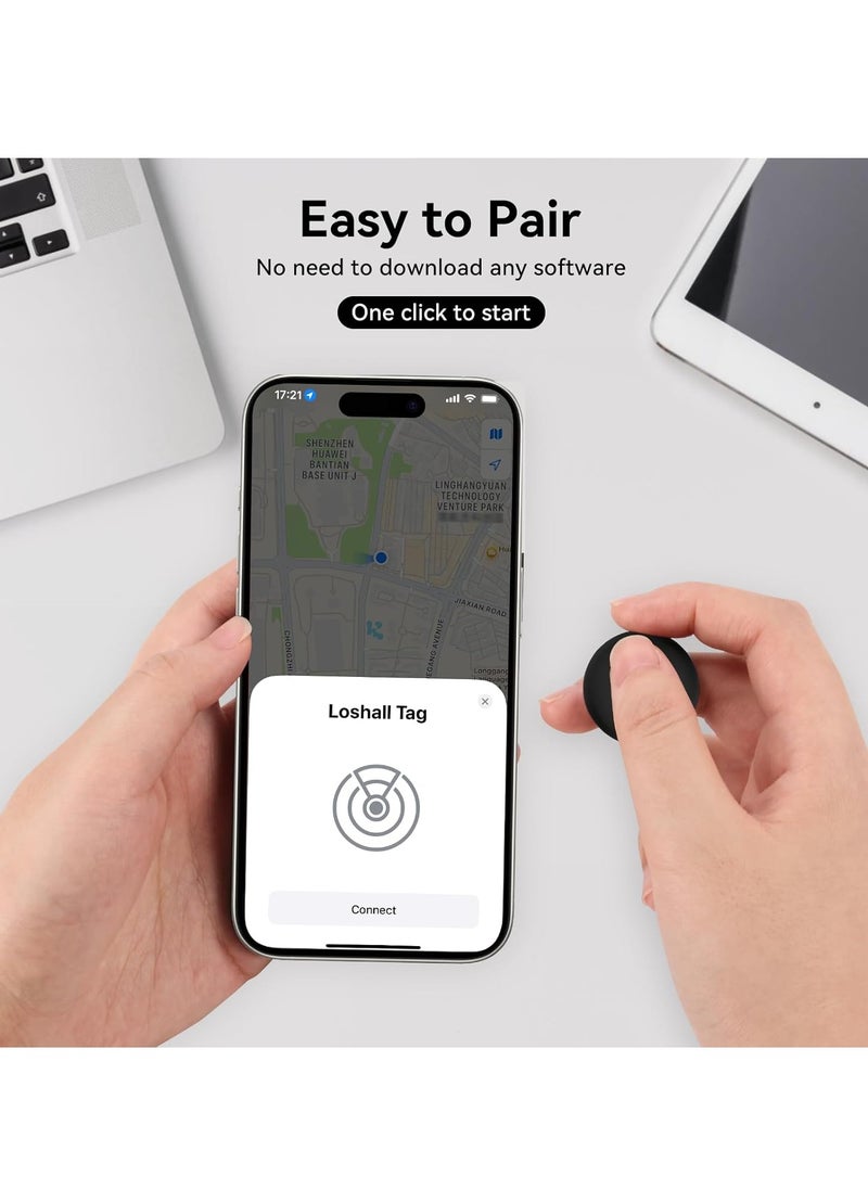 2 Packs Bluetooth Tracker, Smart Tag Locator Tracking Device, Keys Finder and Item Locator,Air Tracker Item Finders with Find My(iOS Only) Track Your Keys,Wallet,Luggage,Pets and Bag