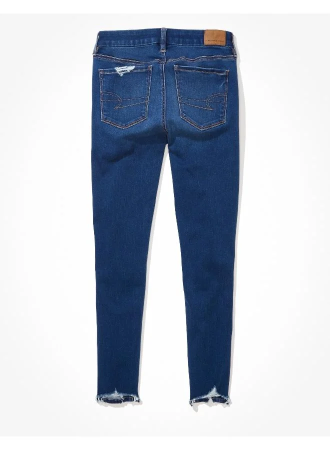 امريكان ايجل AE Forever Soft Ripped Low-Rise Jegging Crop