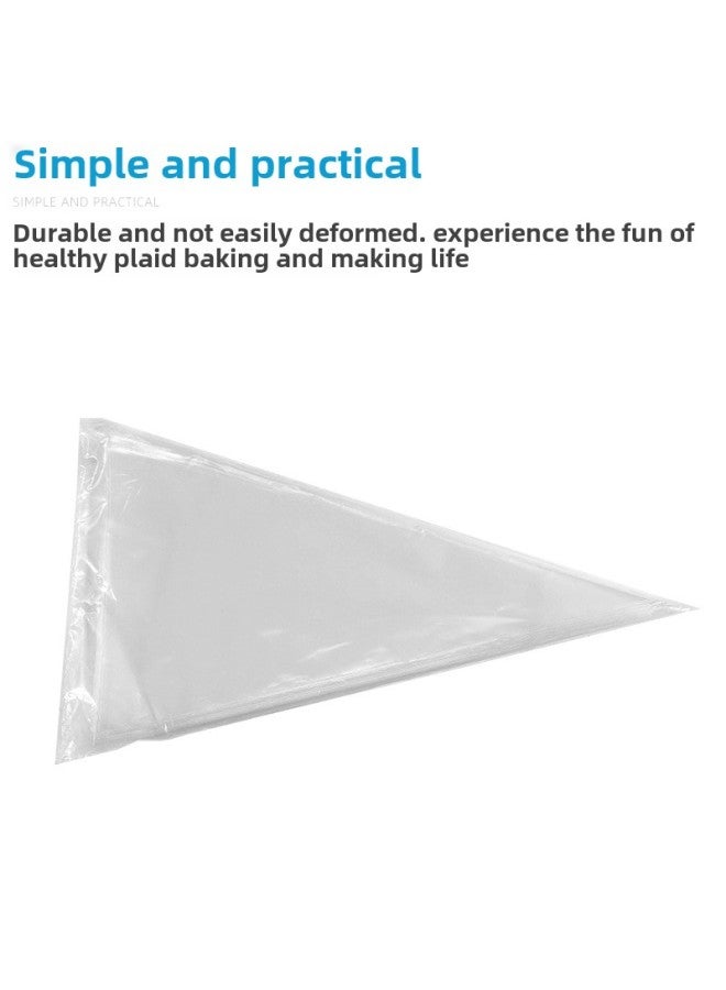 Baking Tools Disposable Pastry Bag Cake Cream Jam Chocolate Milking Bag Nozzle 1-100 PCs PE/PO-Color:12-inch-PE (sliding Surface)-Specifications:Small Size Stainless Steel Mounting Nozzle (random) - Image 5