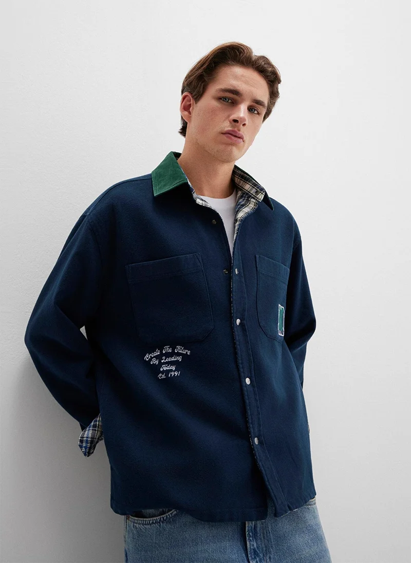 Mavi Solid Regular Fit Shirt